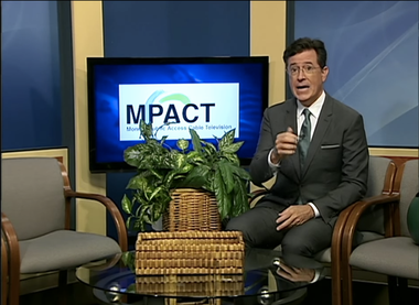 Image for Stephen Colbert interviews Eminem on Michigan public access show and it is glorious