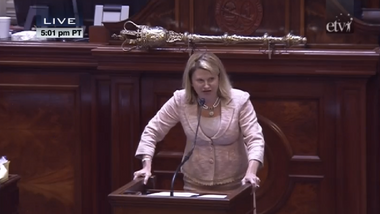Image for GOP lawmaker descended from Jefferson Davis delivers incredibly powerful speech against Confederate flag