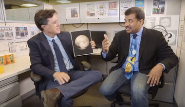 Image for Neil deGrasse Tyson tells Stephen Colbert why NASA’s historic Pluto achievement isn’t “100 percent awesome”