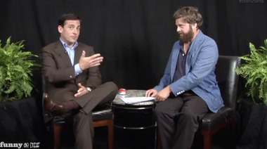 Image for Viral rewind: Steve Carell made Zach Galifianakis break down in tears on 