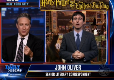 Image for “Daily Show” classics: Jon Stewart sends John Oliver off to a 