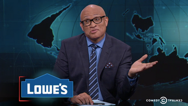 Image for Larry Wilmore goes for broke against racist Lowe's customer who complained about black delivery guy