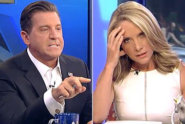 Image for Fox News host's painfully awkward Donald Trump faux pas: Brings up Megyn Kelly comments, and co-hosts fall deathly silent