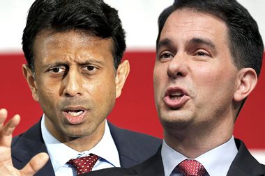 Bobby Jindal, Scott Walker