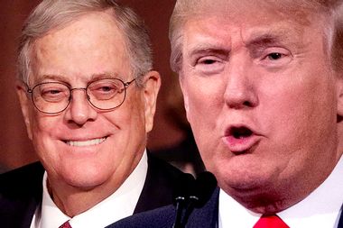 David Koch, Donald Trump