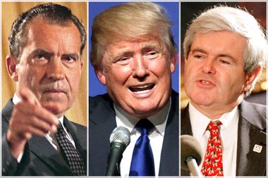 Richard Nixon, Donald Trump, Newt Gingrich