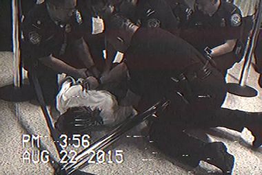 Image for Rapper Wiz Khalifa slammed to floor, handcuffed for riding 