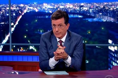 Image for Stephen Colbert proves he’s a worthy heir to David Letterman's 
