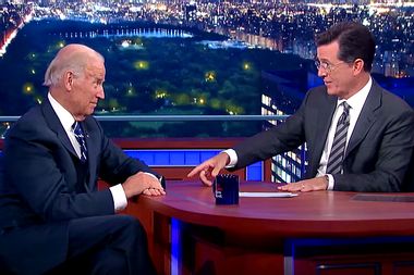 Joe Biden, Stephen Colbert
