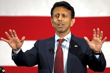 Potential Republican 2016 presidential candidate Louisiana Governor Jindal speaks at the First in the Nation Republican Leadership Conference in Nashua