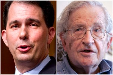 Scott Walker, Noam Chomsky