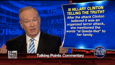 Image for Even Bill O'Reilly bored by #Benghazi: 