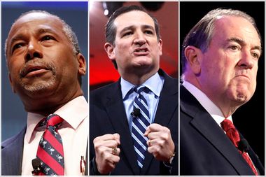 Ben Carson, Ted Cruz, Mike Huckabee