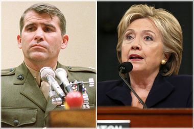 Oliver North, Hillary Clinton