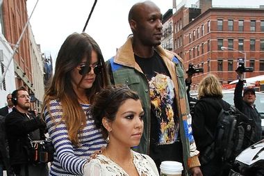Lamar Odom, Khloe and Kourtney Kardashian