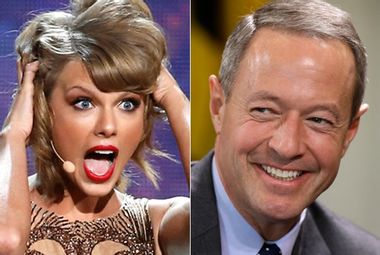 Image for Why yes, that <em>is</em> Democratic presidential candidate Martin O'Malley playing Taylor Swift's 