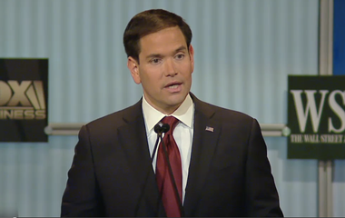 Image for Marco Rubio coasts, with a big assist from the moderators: He 