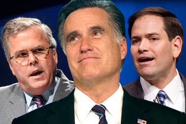 Jeb Bush, Mitt Romney, Marco Rubio