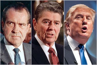 Richard Nixon, Ronald Reagan, Donald Trump