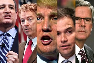 Image for The joke's on us: Donald Trump reminds everyone his candidacy is a farce in fifth debate, while others hold their ground