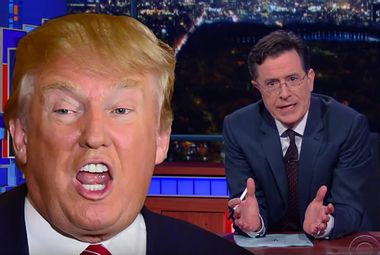 Image for Wait, what, Stephen Colbert just endorsed Donald Trump? 