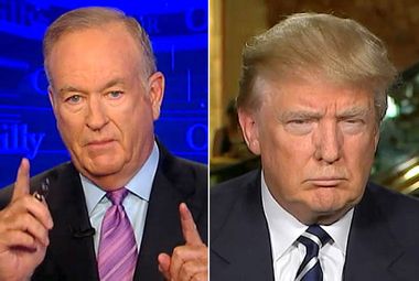 Image for Bill O'Reilly devastates Donald Trump by attempting to fact-check his claim that American Muslims cheered on 9/11