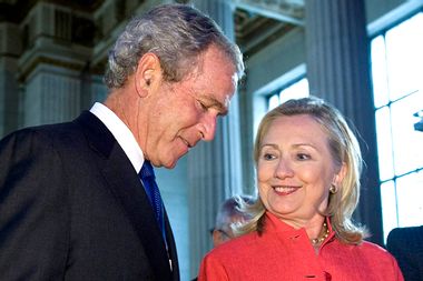 George W. Bush, Hillary Clinton