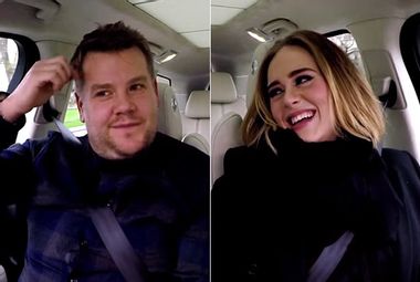 Image for Watch Adele take a karaoke car ride with James Corden, the most charming man in late night