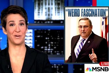 Image for Watch Maine's GOP governor lose his mind after Rachel Maddow asks him one simple question