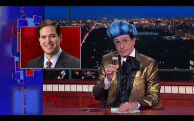 Image for Stephen Colbert buries Marco Rubio, dismisses his failed candidacy in one final burst of mockery