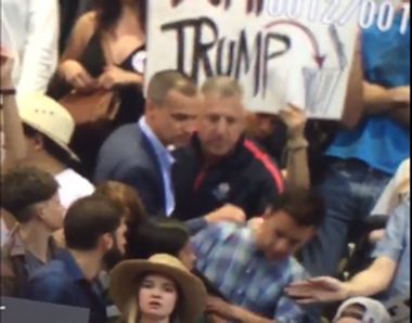 Image for Trump praises campaign manager after video shows him violently yanking a protester: 