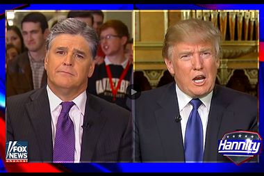 Sean Hannity, Donald Trump