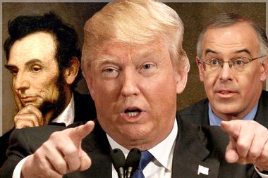Abraham Lincoln, Donald Trump, David Brooks