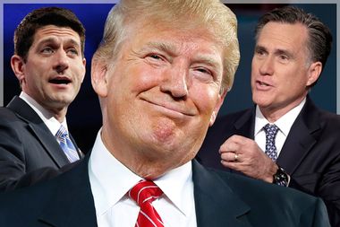 Paul Ryan, Donald Trump, Mitt Romney