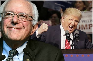 Bernie Sanders, Donald Trump