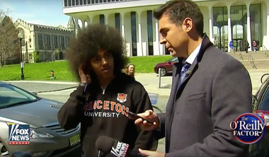 Image for Fox News' Jesse Watters stalks Princeton campus to shout 