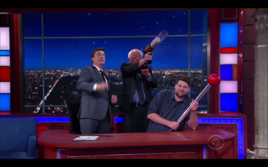 Image for Bernie Sanders is surprise Stephen Colbert guest: 