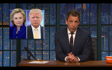Image for It's going to be Hillary and Elizabeth Warren! Seth Meyers mocks the inane media veepstakes