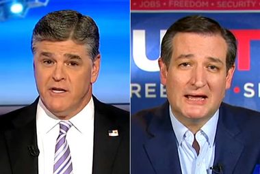 Image for Who at Fox News ordered Sean Hannity and Ted Cruz to kiss and make up?