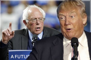 Bernie Sanders, Donald Trump