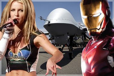 Britney Spears, Drone, Iron Man