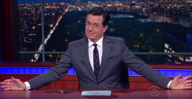 Image for Stephen Colbert mourns the Donald Trump apocalypse: 