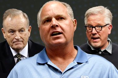 Bill O'Reilly, Rush Limbaugh, Glenn Beck