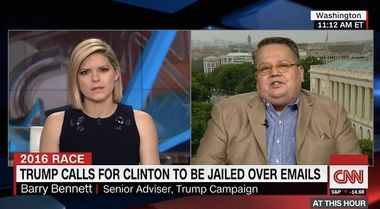 Image for Watch: Trump adviser stuns CNN host when he mentions waterboarding Hillary