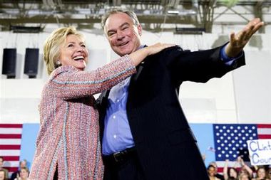 Image for Hillary Clinton chooses Tim Kaine as her running mate