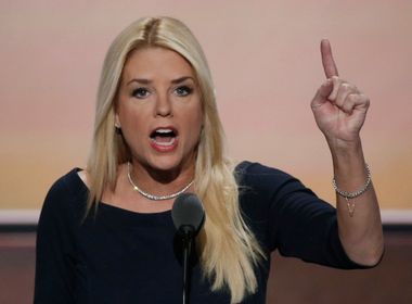 Florida Attorney General Pam Bondi speaks at the Republican National Convention in Cleveland