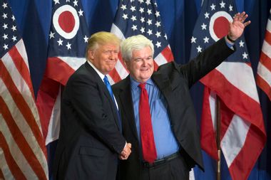 Donald Trump, Newt Gingrich