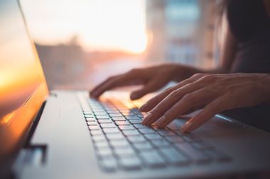 Woman at Computer