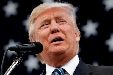 Republican U.S. presidential nominee Donald Trump speaks at a campaign rally in Greensboro