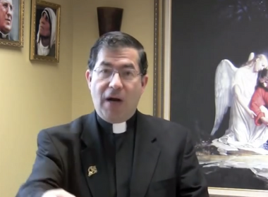 Image for Controversial Catholic priest under church investigation for displaying aborted fetus in pro-Trump video